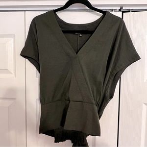 Eloquii Tie Waist Crop Top